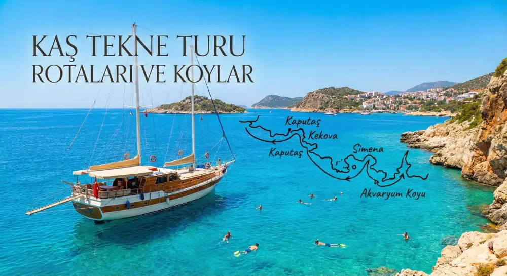 Kaş Tekne Turu Rotaları ve Koylar