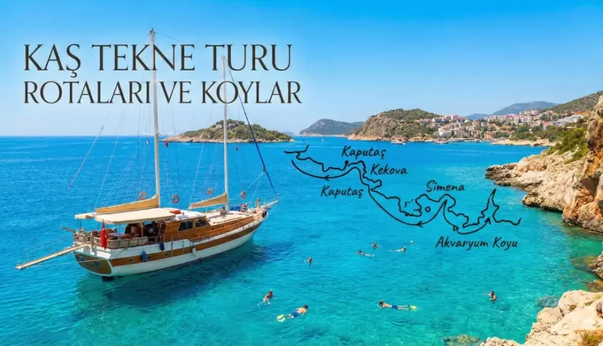 kaş tekne turu rotaları ve koyları