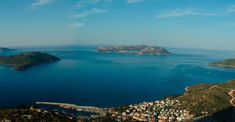 kaş meis adası manzarası